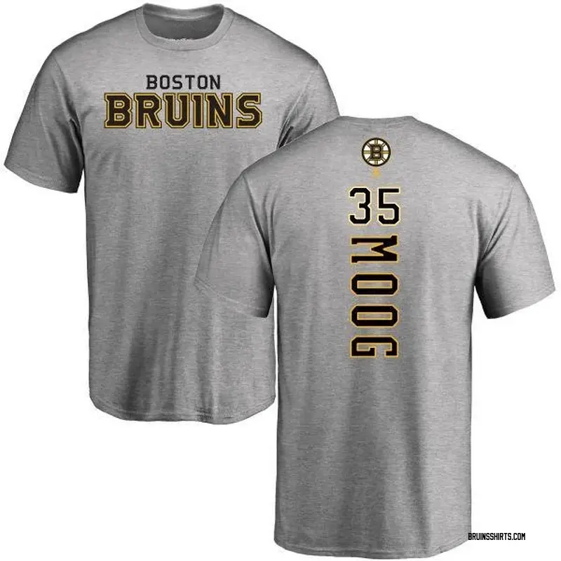 Andy Moog Boston Bruins Youth Branded Backer T Shirt Ash